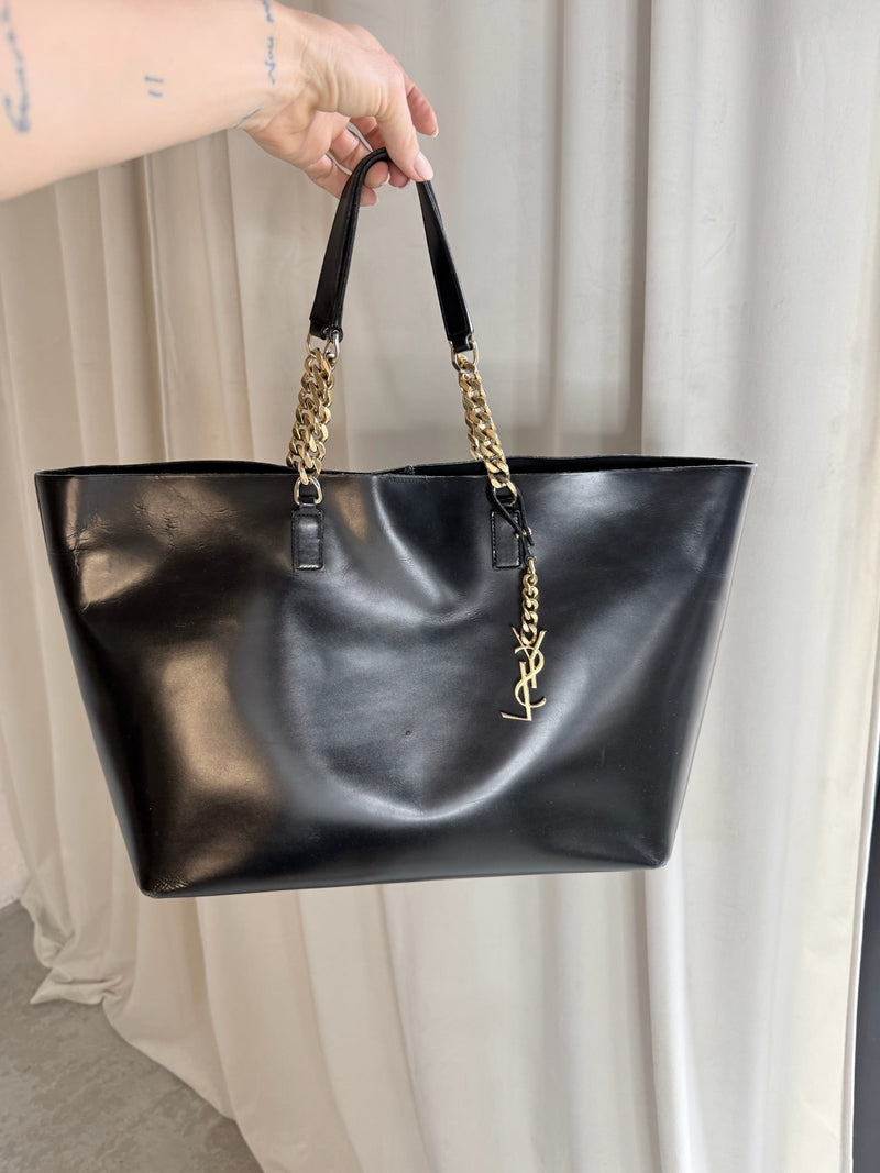 Yves Saint Laurent - YSL Shopping Tote - Sort - Secondhand