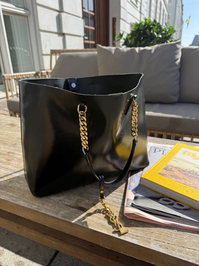 Yves Saint Laurent - YSL Shopping Tote - Sort - Secondhand