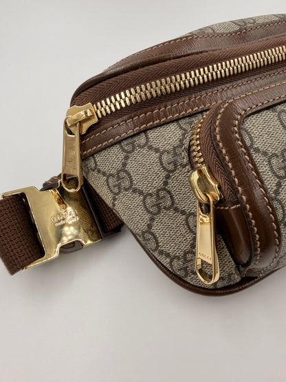 Gucci Vintage GG Supreme Belt Bag – beige/ebony – secondhand