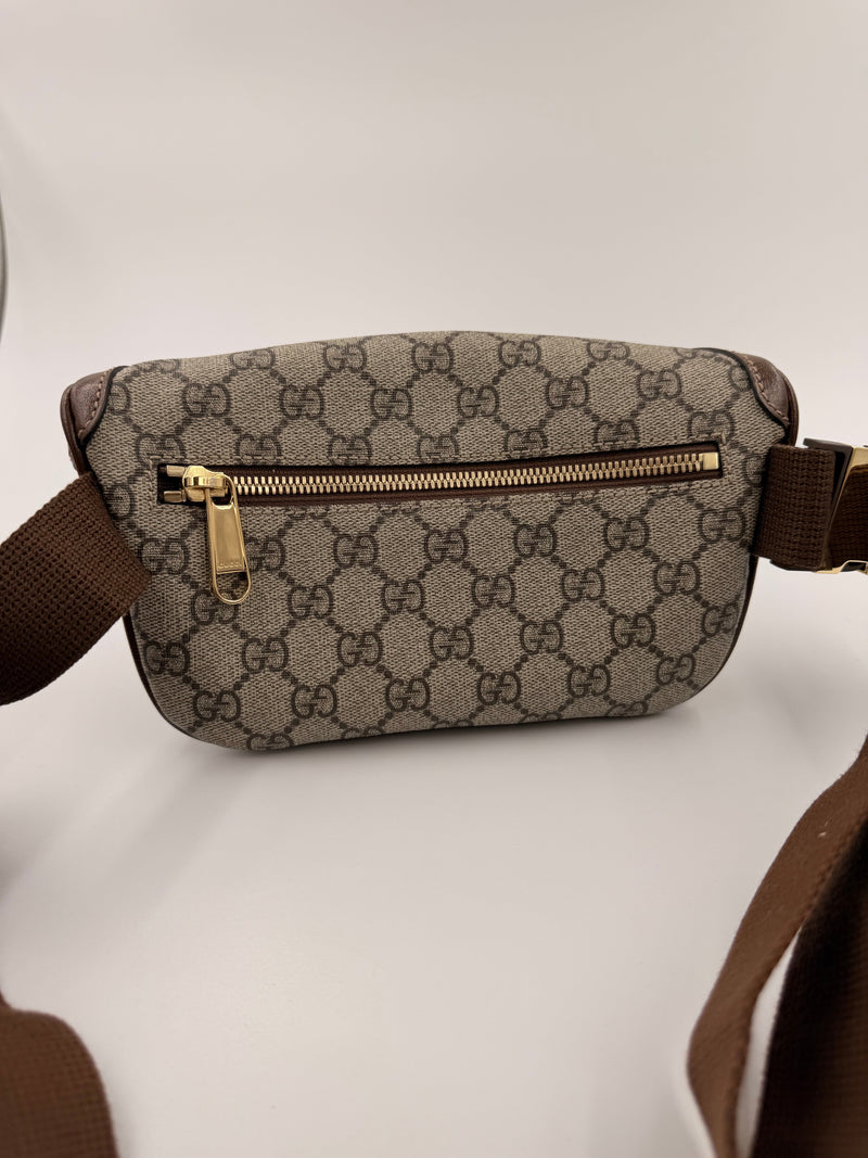 Gucci Vintage GG Supreme Belt Bag – beige/ebony – secondhand