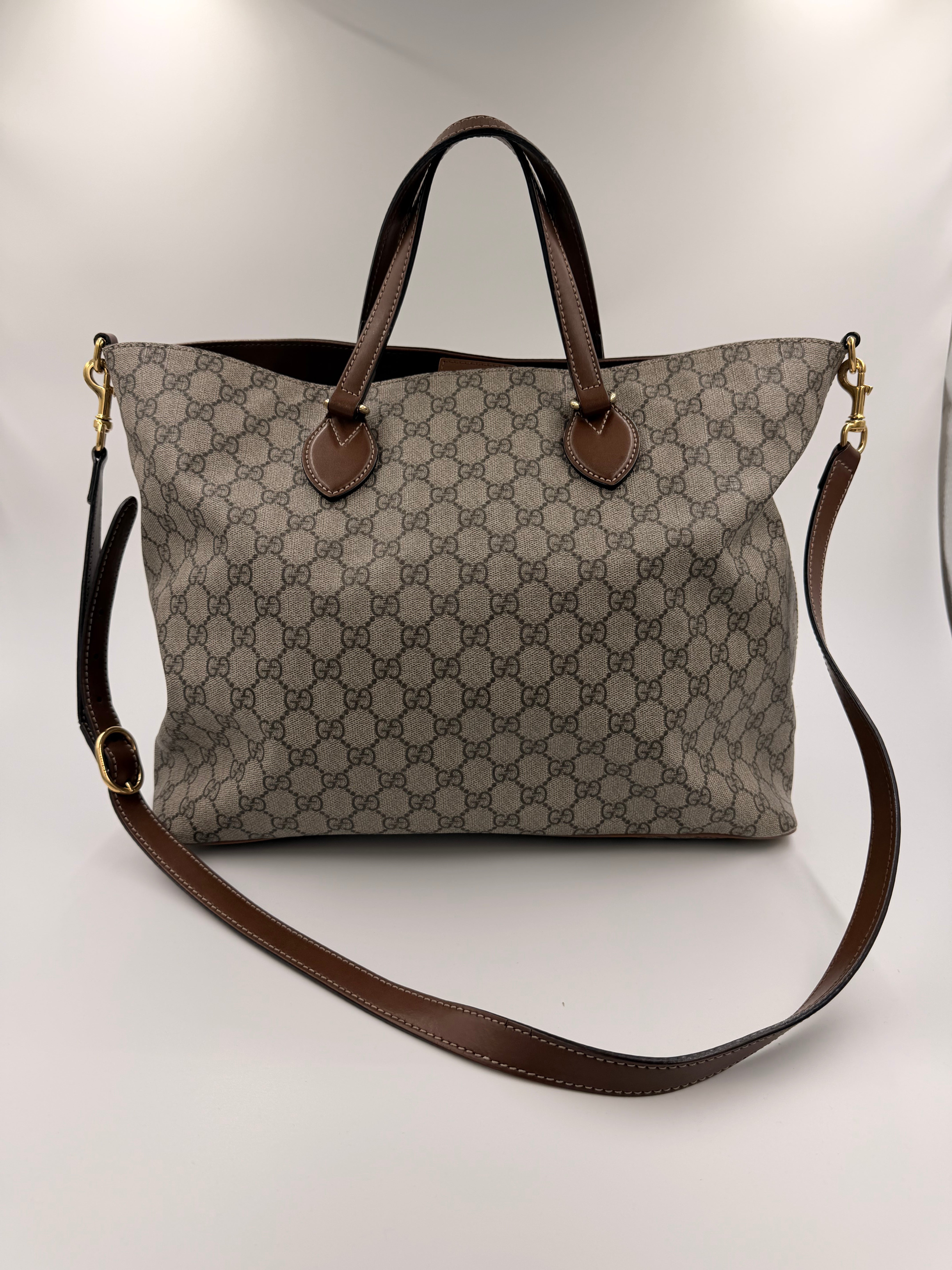 Gucci GG Supreme Tote Bag – beige/ebony – secondhand