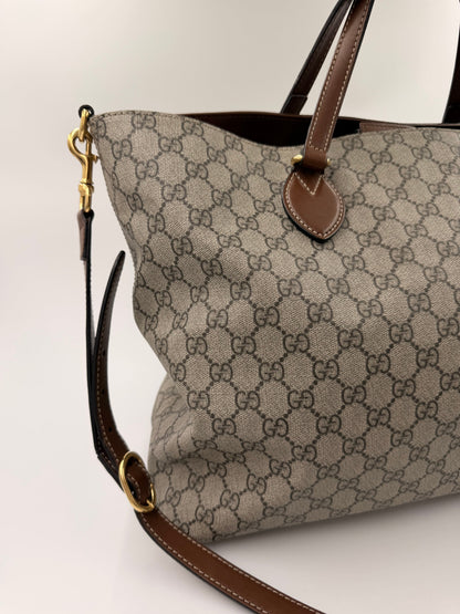 Gucci GG Supreme Tote Bag – beige/ebony – secondhand