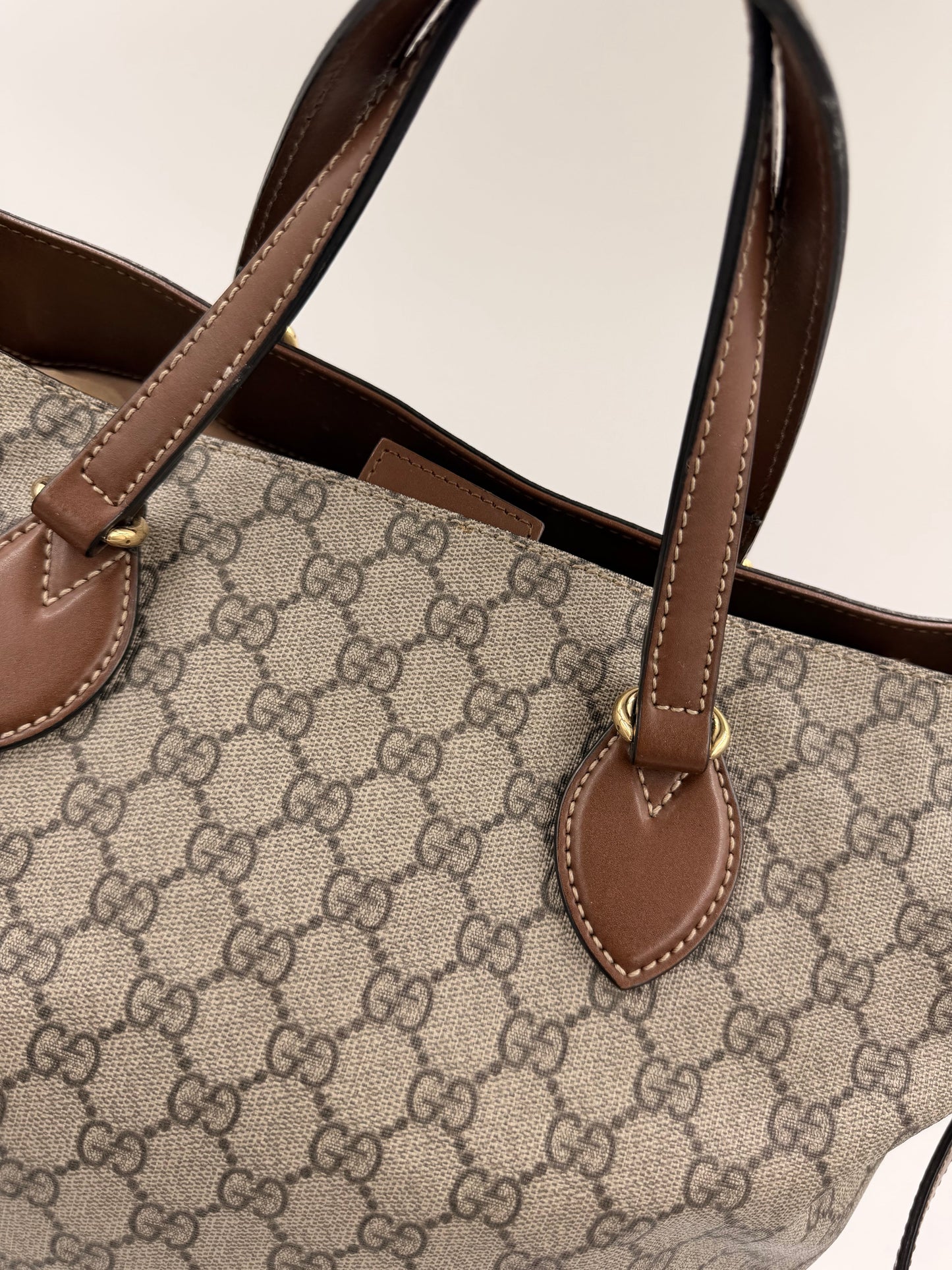 Gucci GG Supreme Tote Bag – beige/ebony – secondhand