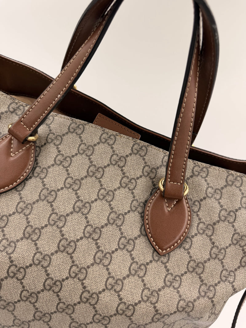 Gucci GG Supreme Tote Bag – beige/ebony – secondhand