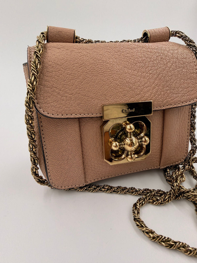 Chloé Elsie – crossbody – pudderfarvet læder taske – secondhand