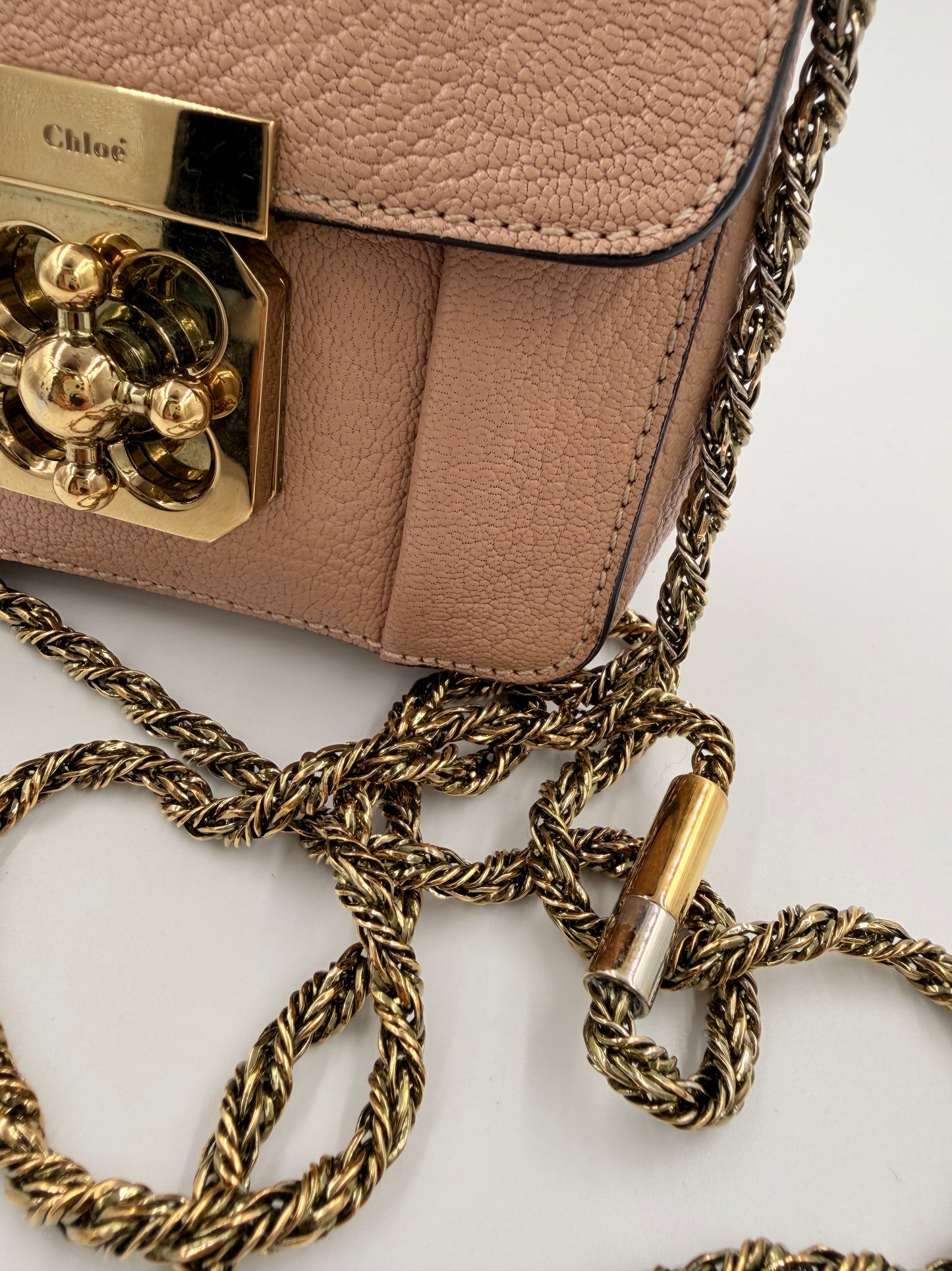 Chloé Elsie – crossbody – pudderfarvet læder taske – secondhand