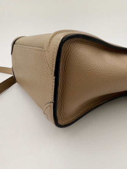 Céline Nano Luggage – håndtaske – taupe læder taske – secondhand