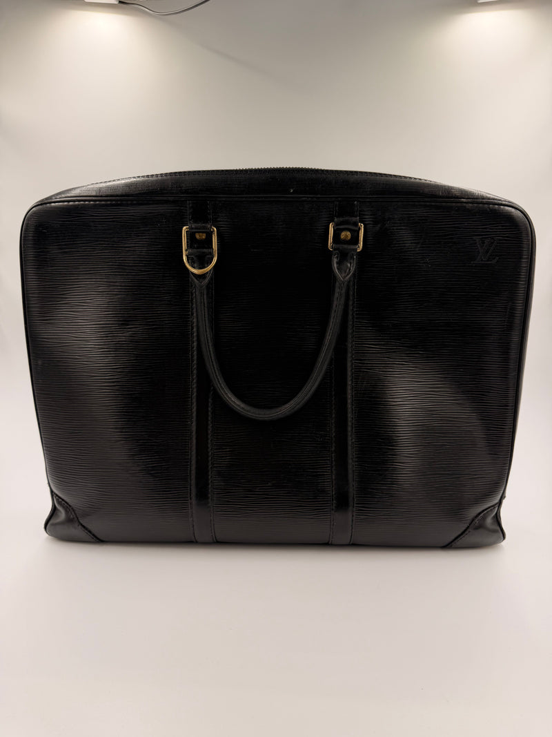 Louis Vuitton Riviera Epi – sort læder business bag – secondhand