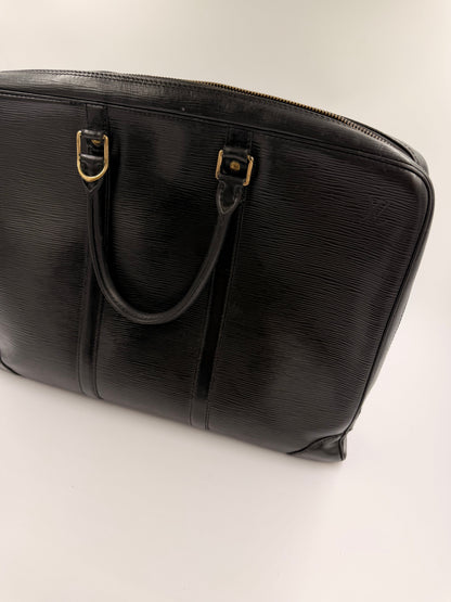 Louis Vuitton Riviera Epi – sort læder business bag – secondhand
