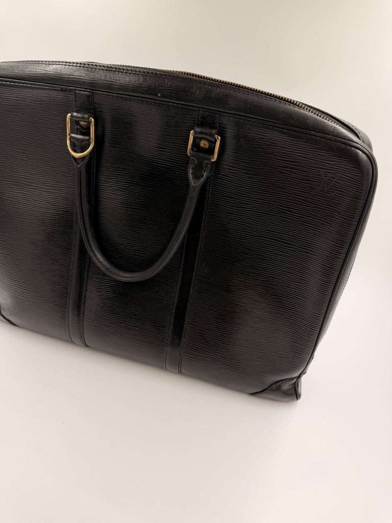 Louis Vuitton Riviera Epi – sort læder business bag – secondhand