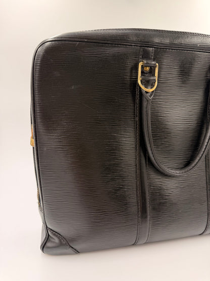 Louis Vuitton Riviera Epi – sort læder business bag – secondhand