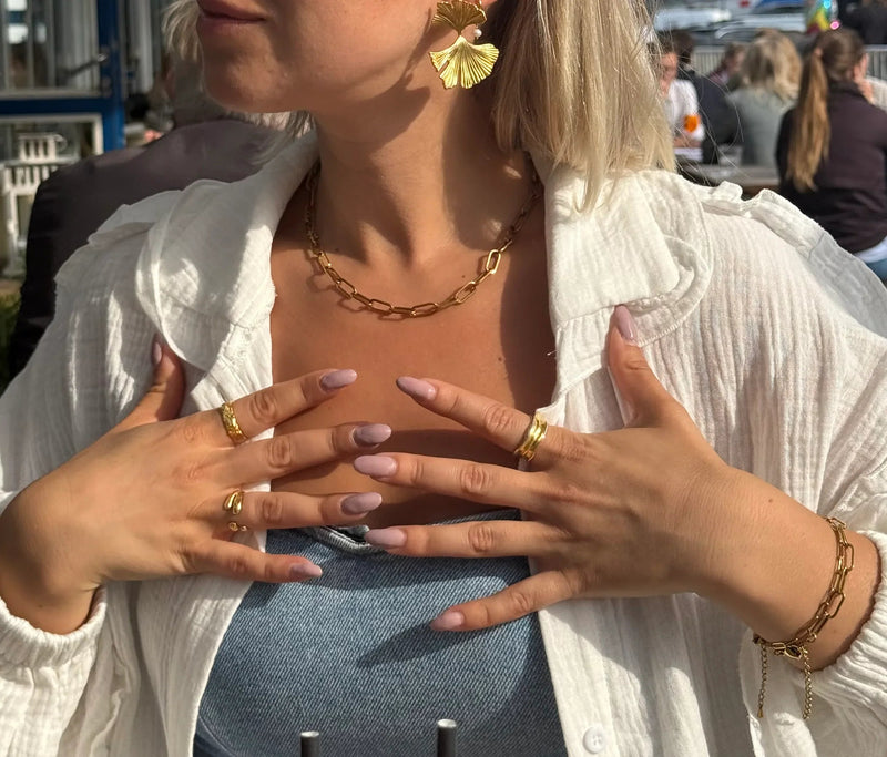 Andcopenhagen Jewelry - Øreringe - 18 karat guldbelagt messing - Julia