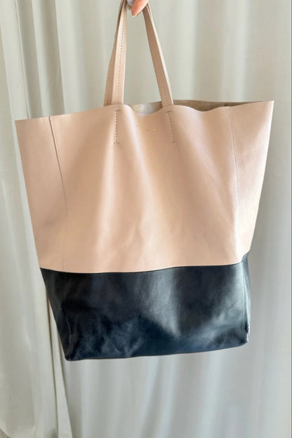 Celine - Cabas tote bag - Beige/Black - Secondhand - Stilkompagniet.dk