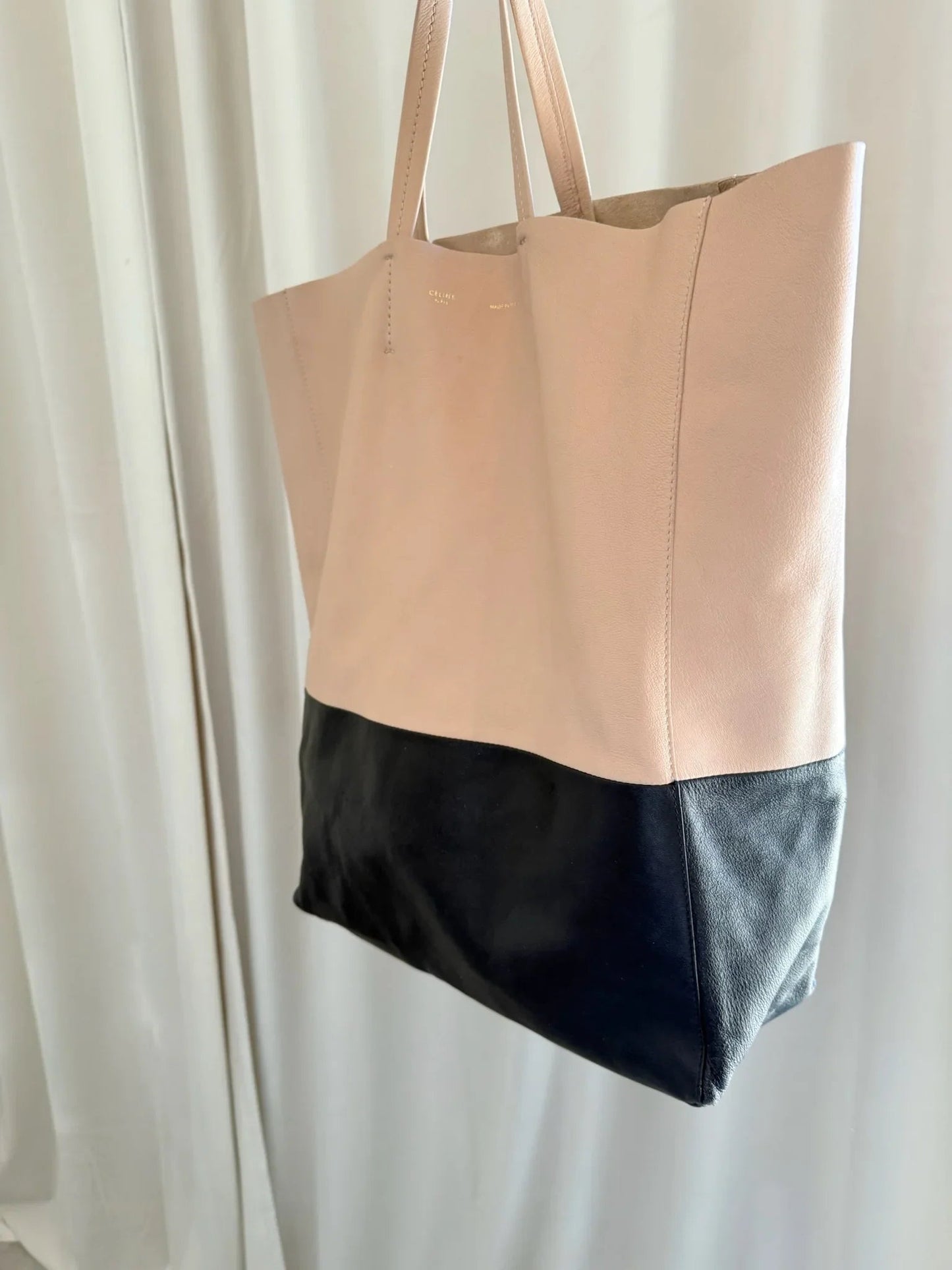 Celine - Cabas tote bag - Beige/Black - Secondhand - Stilkompagniet.dk