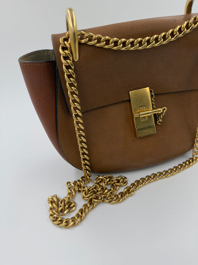 Chloé - Drew Crossbody - Cognac - Secondhand