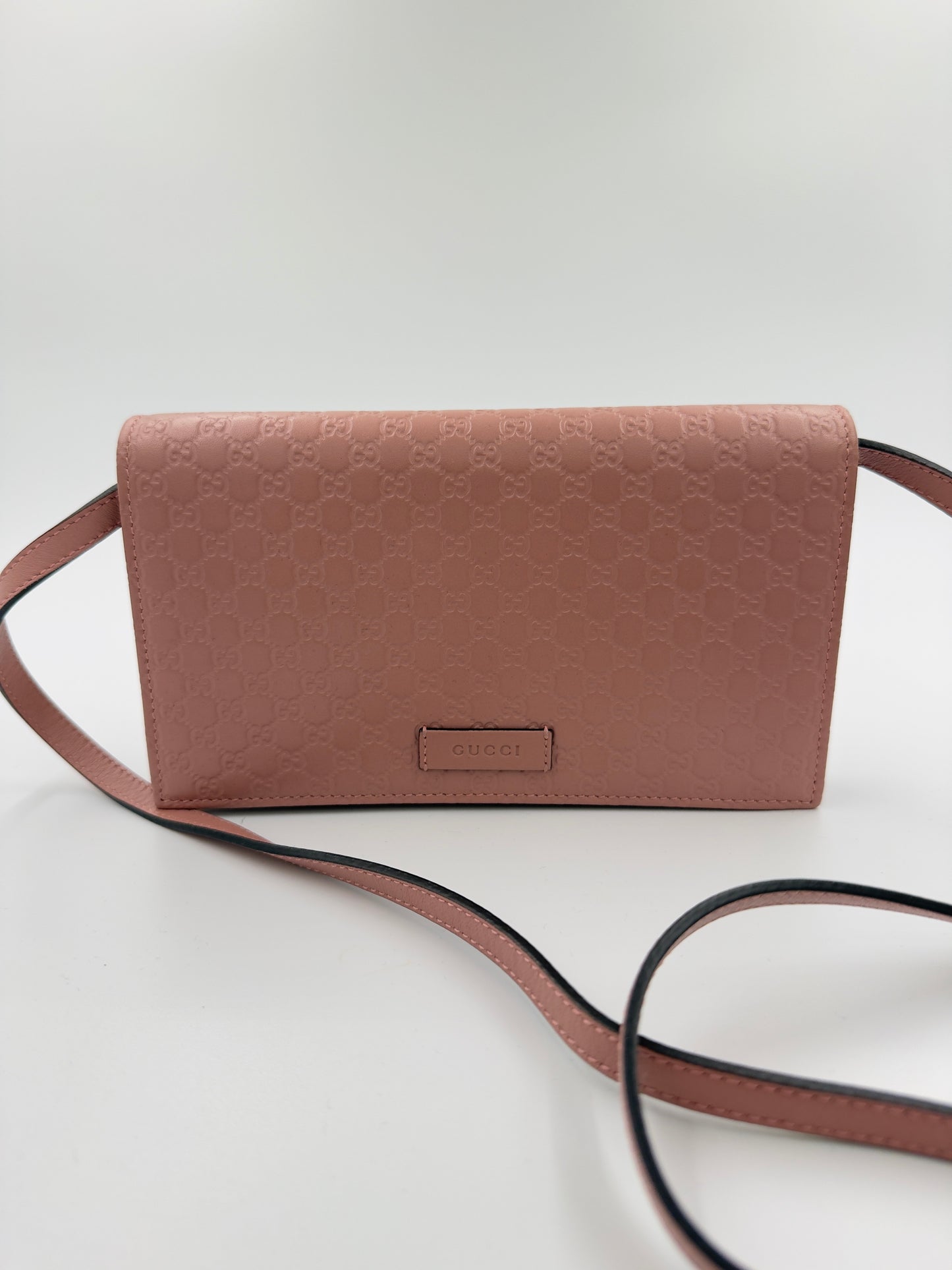 Gucci - GG Micro Guccissima Crossbody - Pink - Secondhand