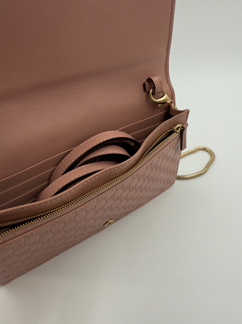 Gucci - GG Micro Guccissima Crossbody - Pink - Secondhand