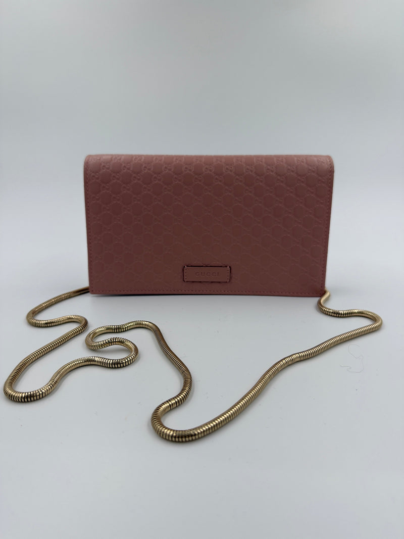 Gucci - GG Micro Guccissima Crossbody - Pink - Secondhand