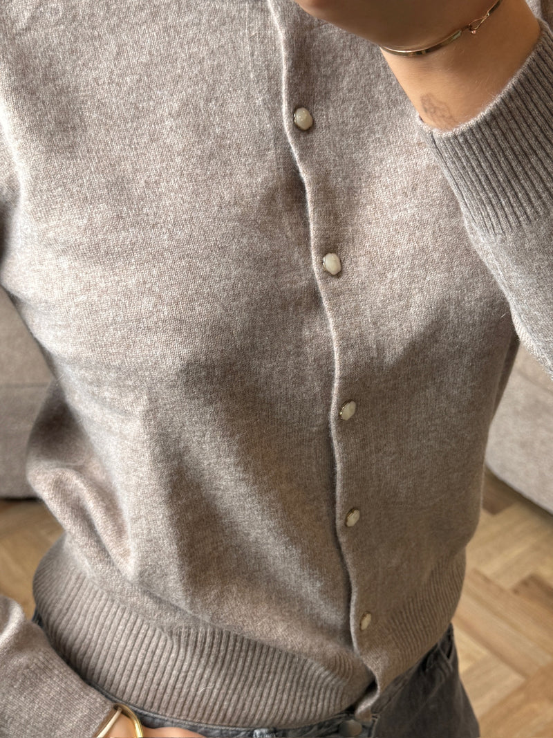 The Collection - Cashmere Cardigan - Latte - Mira