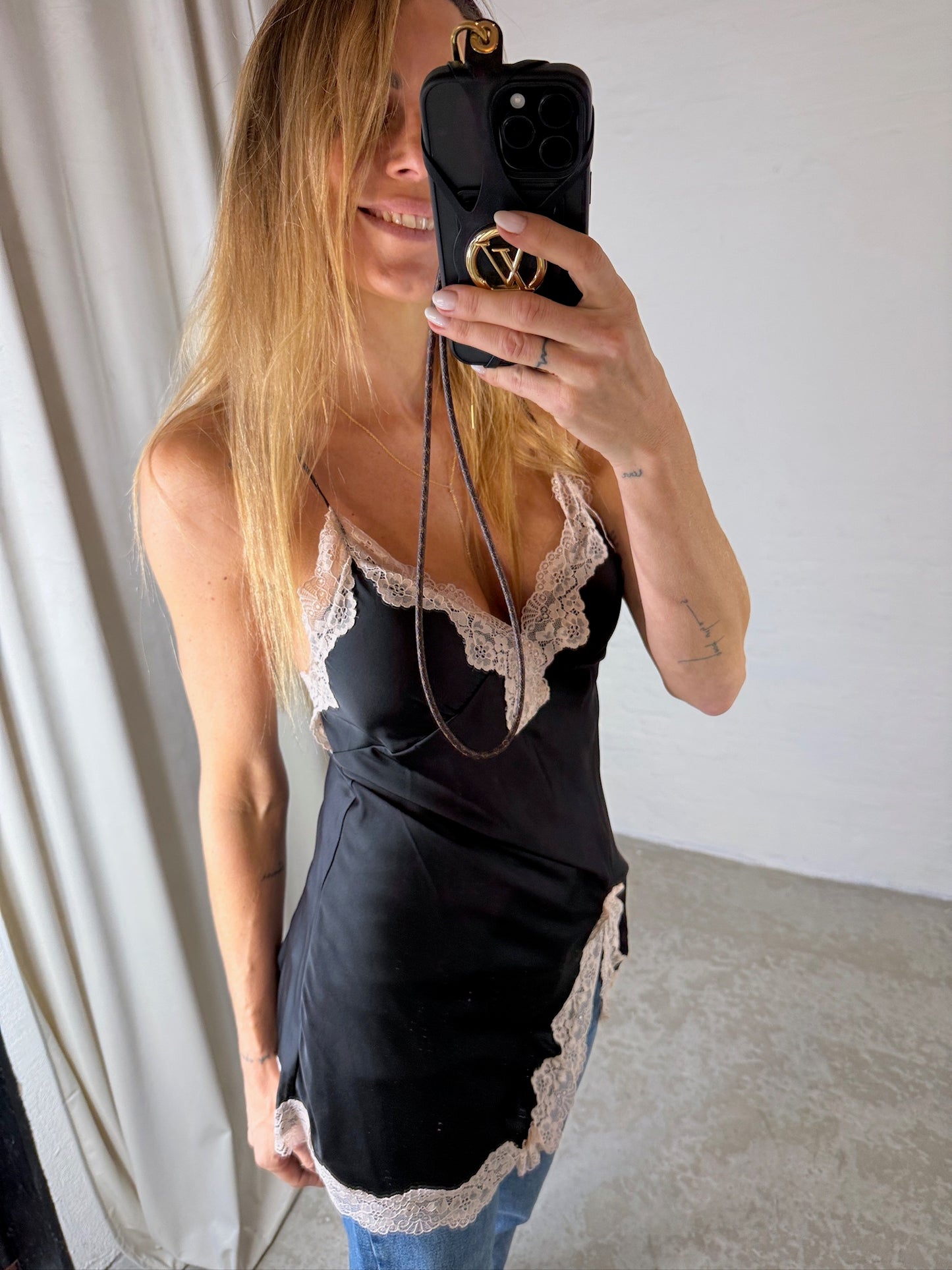 The Collection - Blondekjole - Sort/lyserød - Dawn