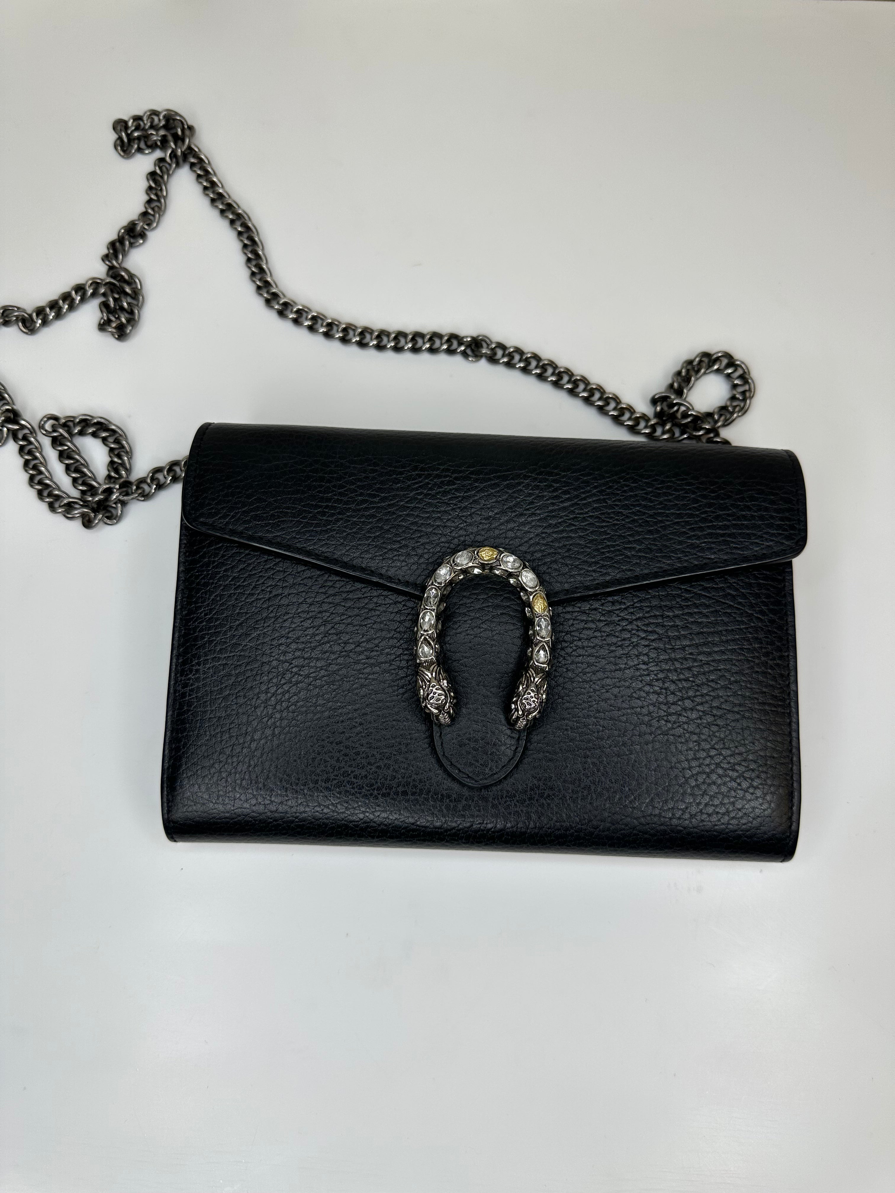 Gucci - Dionysus GG supreme chain wallet - Sort - Secondhand