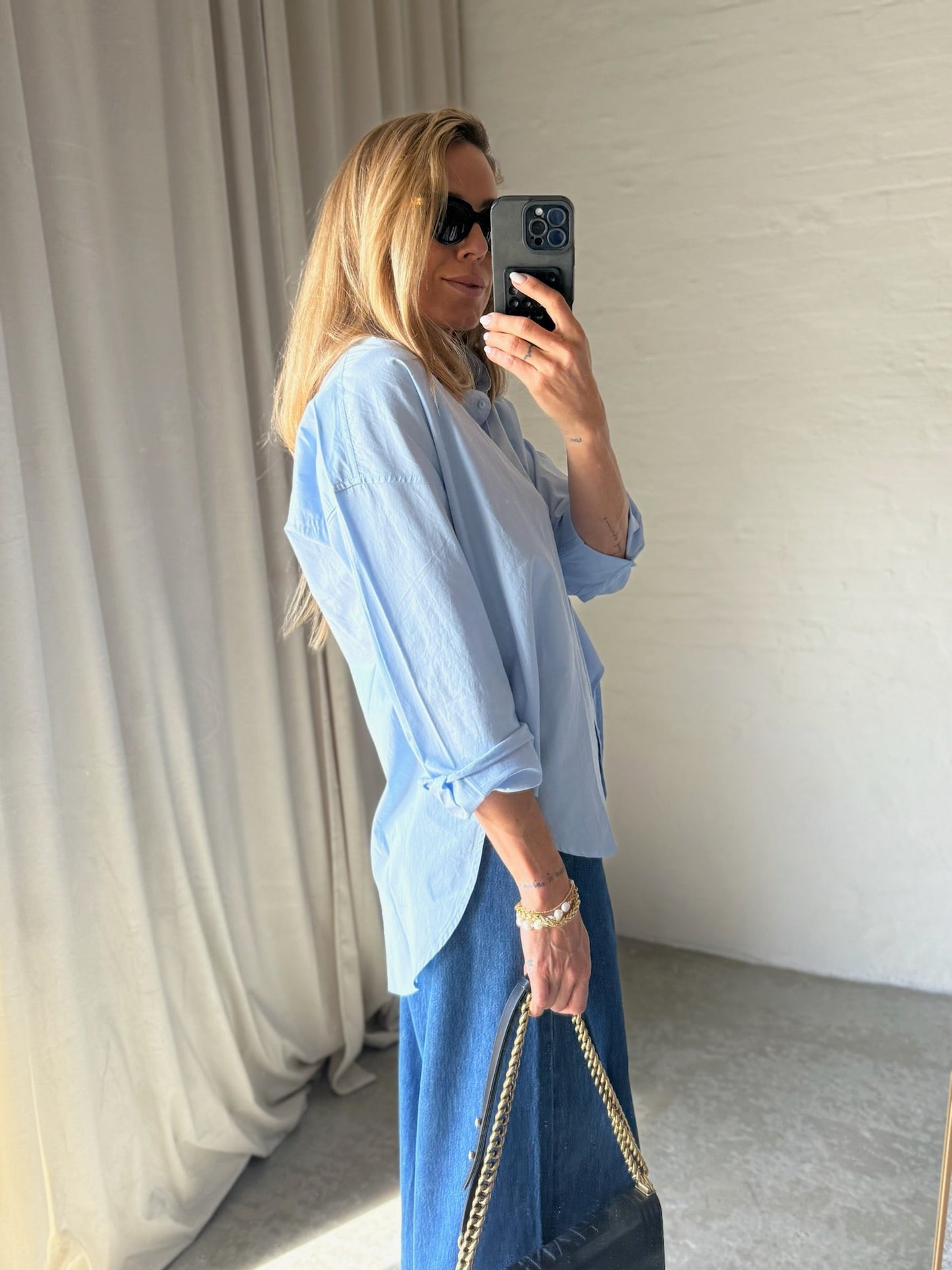 My Essential Wardrobe - Skjorte - Sunna Boxy - Kentucky Blue
