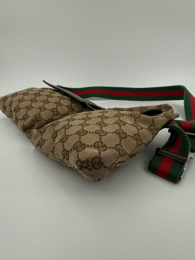 Gucci - GG Canvas - Web Sherry Line belt bag - Secondhand