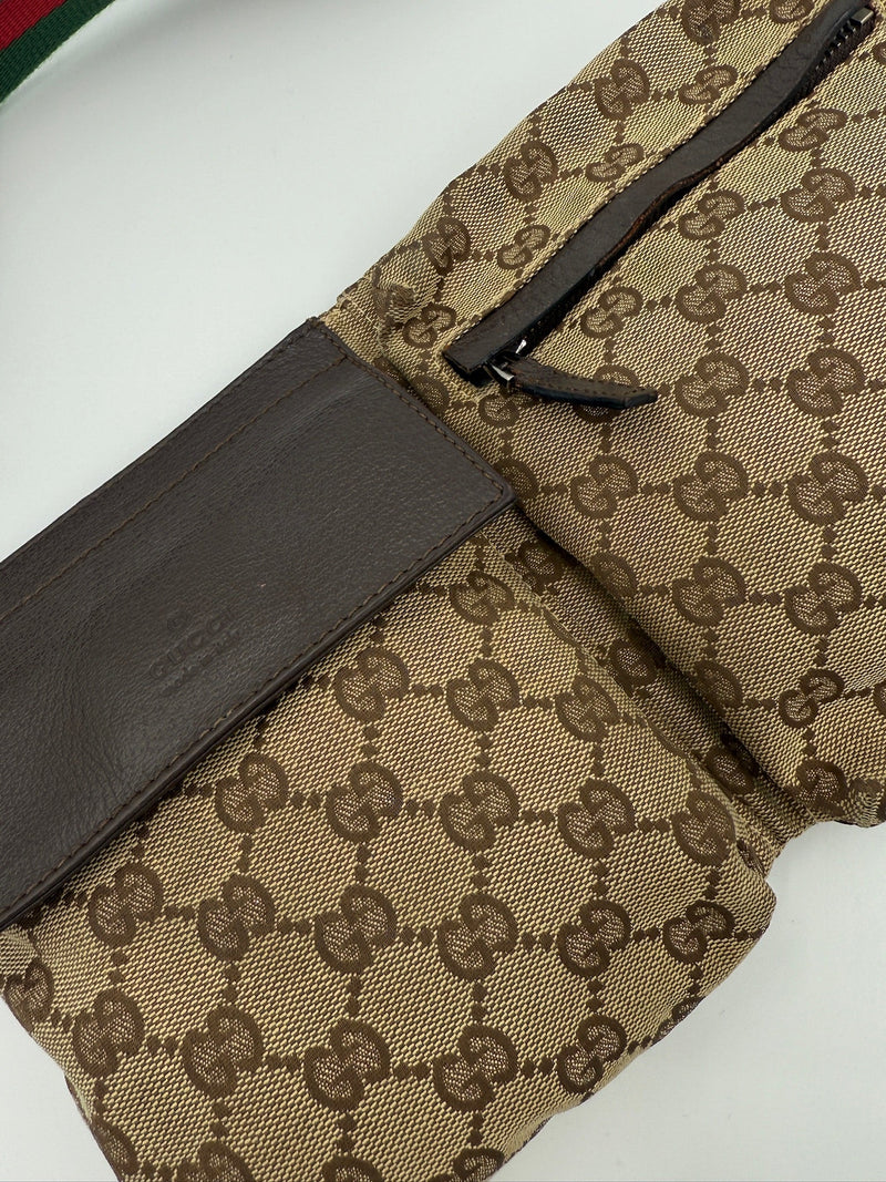 Gucci - GG Canvas - Web Sherry Line belt bag - Secondhand
