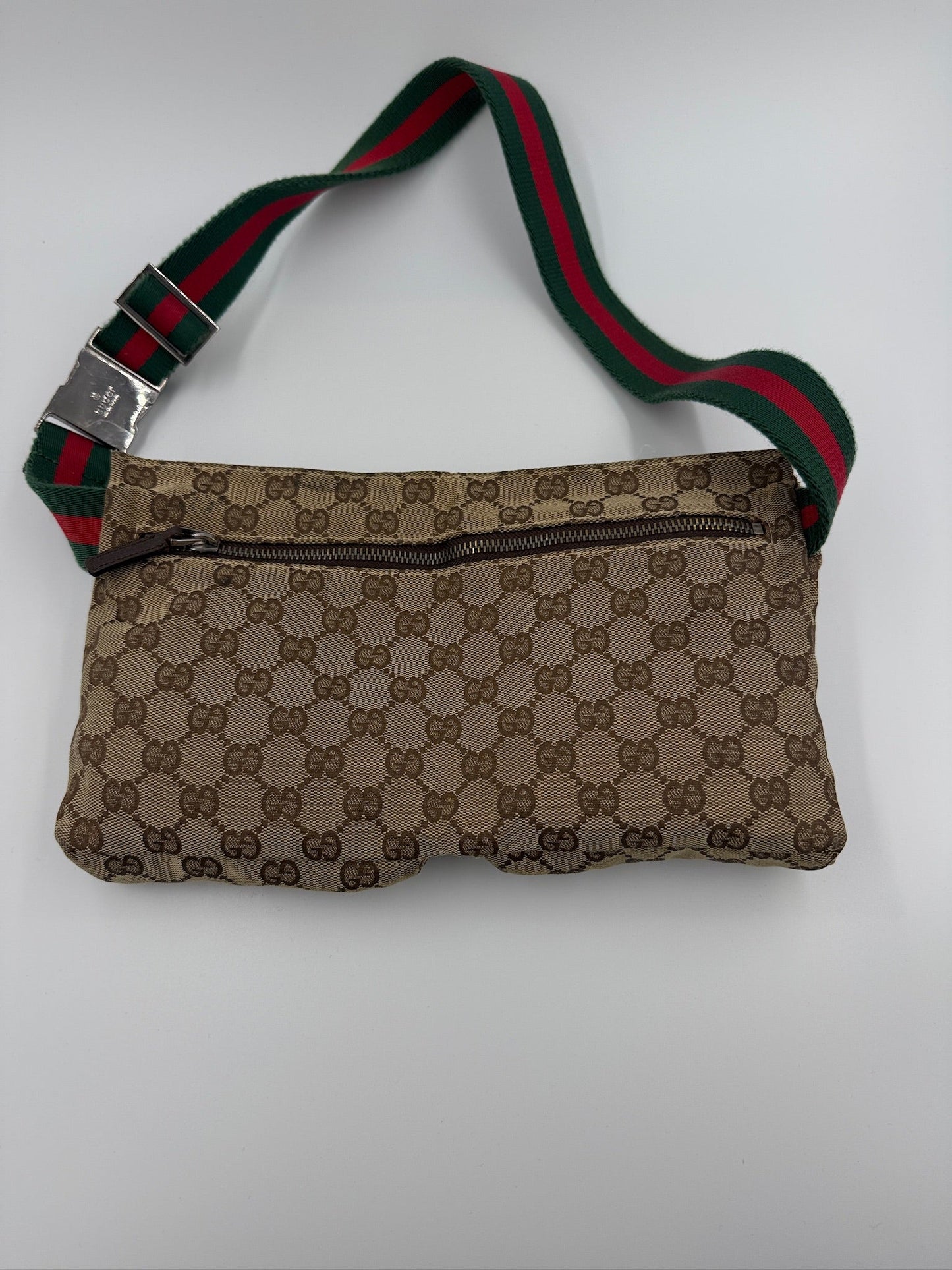Gucci - GG Canvas - Web Sherry Line belt bag - Secondhand