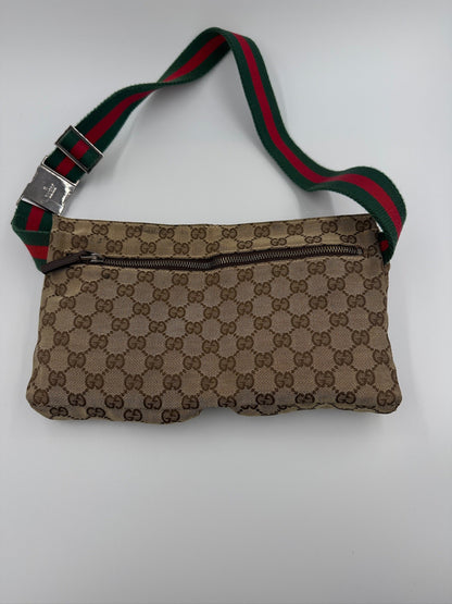 Gucci - GG Canvas - Web Sherry Line belt bag - Secondhand