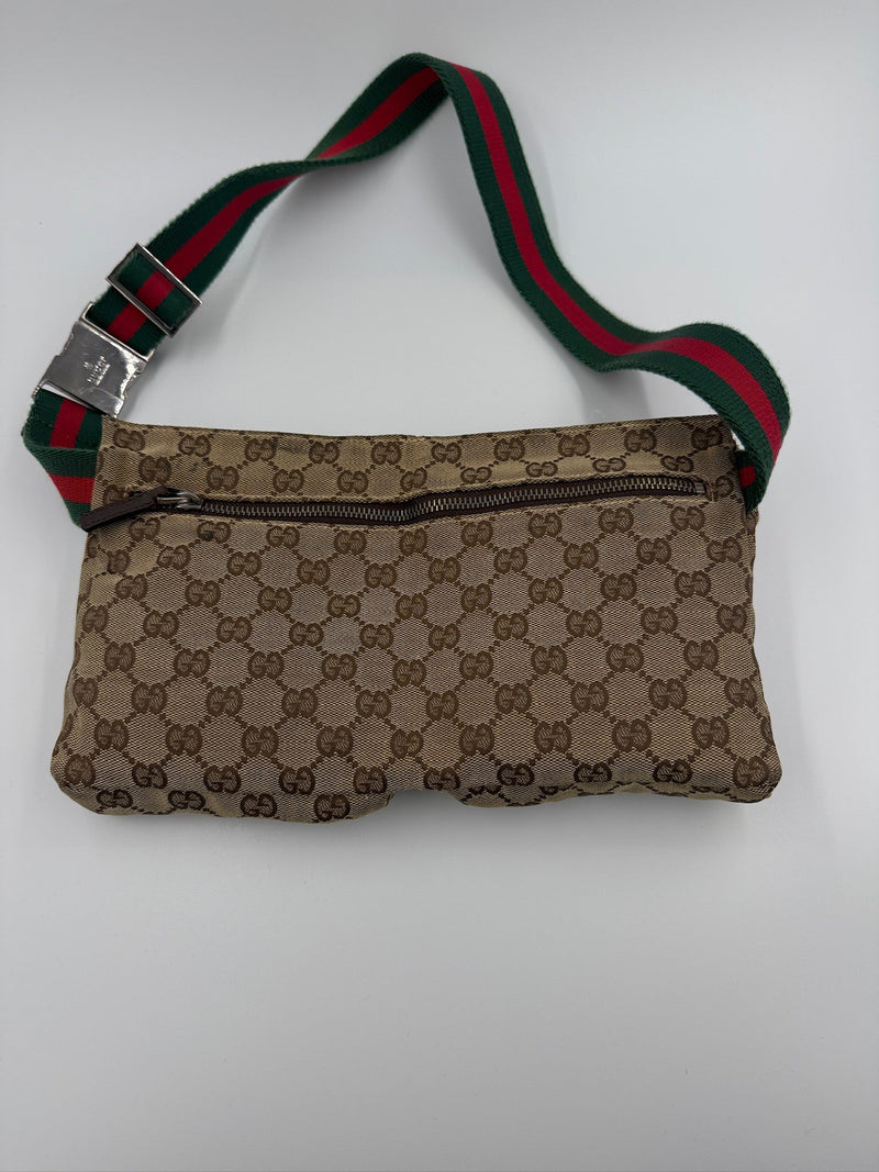 Gucci - GG Canvas - Web Sherry Line belt bag - Secondhand