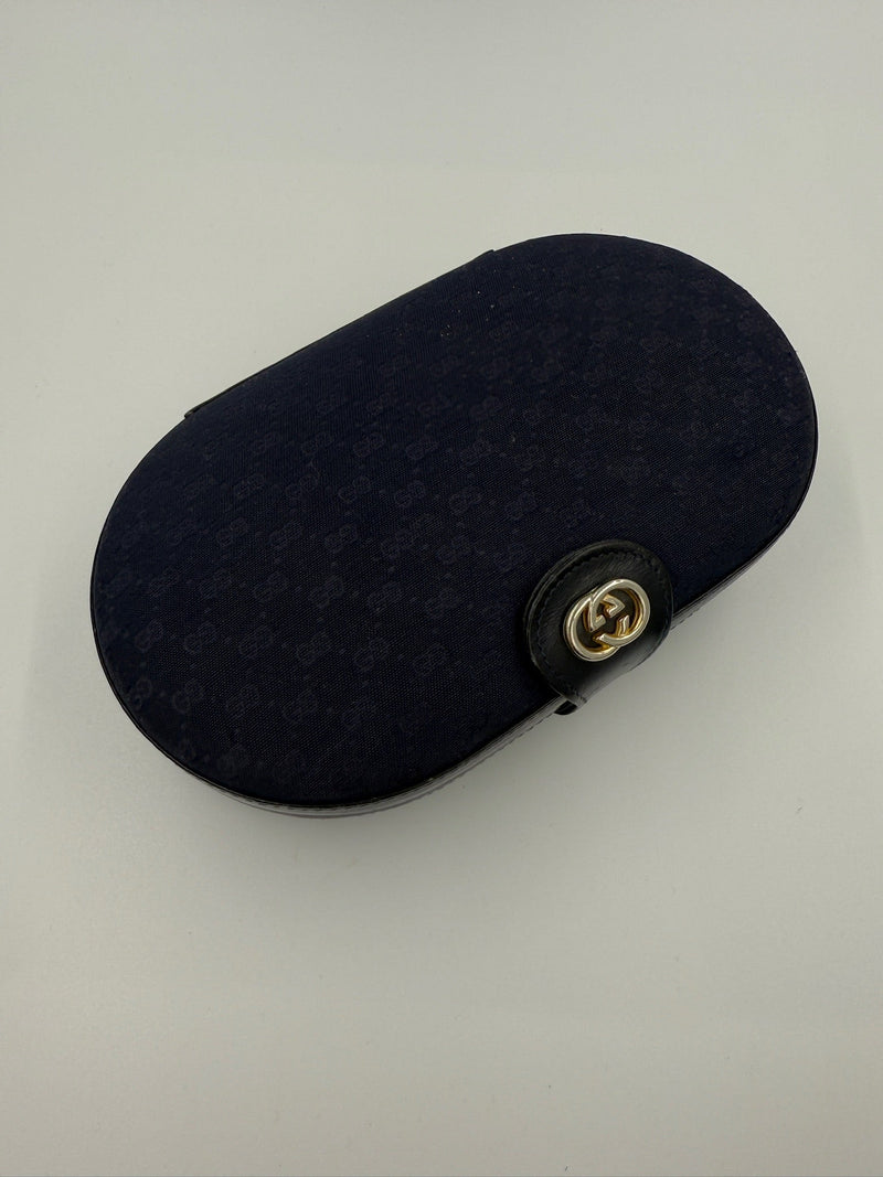 Gucci - Vintage Black/Blue monogram canvas - Clutch -  Secondhand