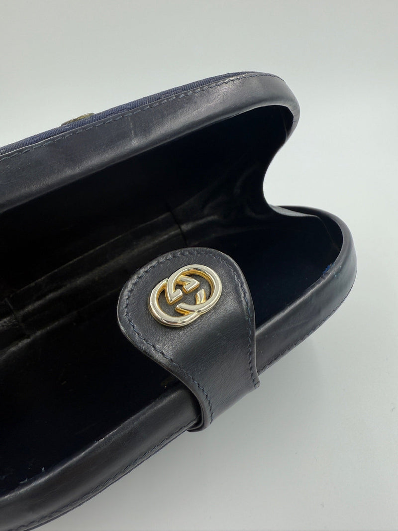 Gucci - Vintage Black/Blue monogram canvas - Clutch -  Secondhand