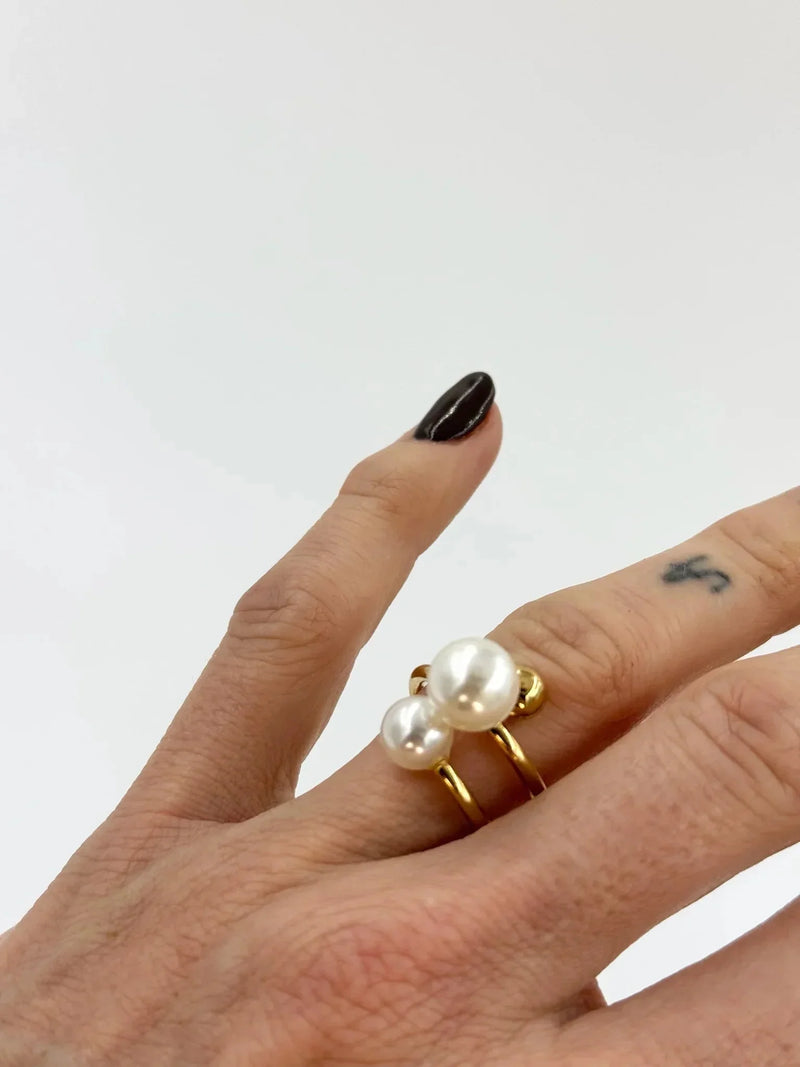 Andcopenhagen - Ring - 18 karat guldbelagt stainless steel - Rosilla - Stilkompagniet.dk