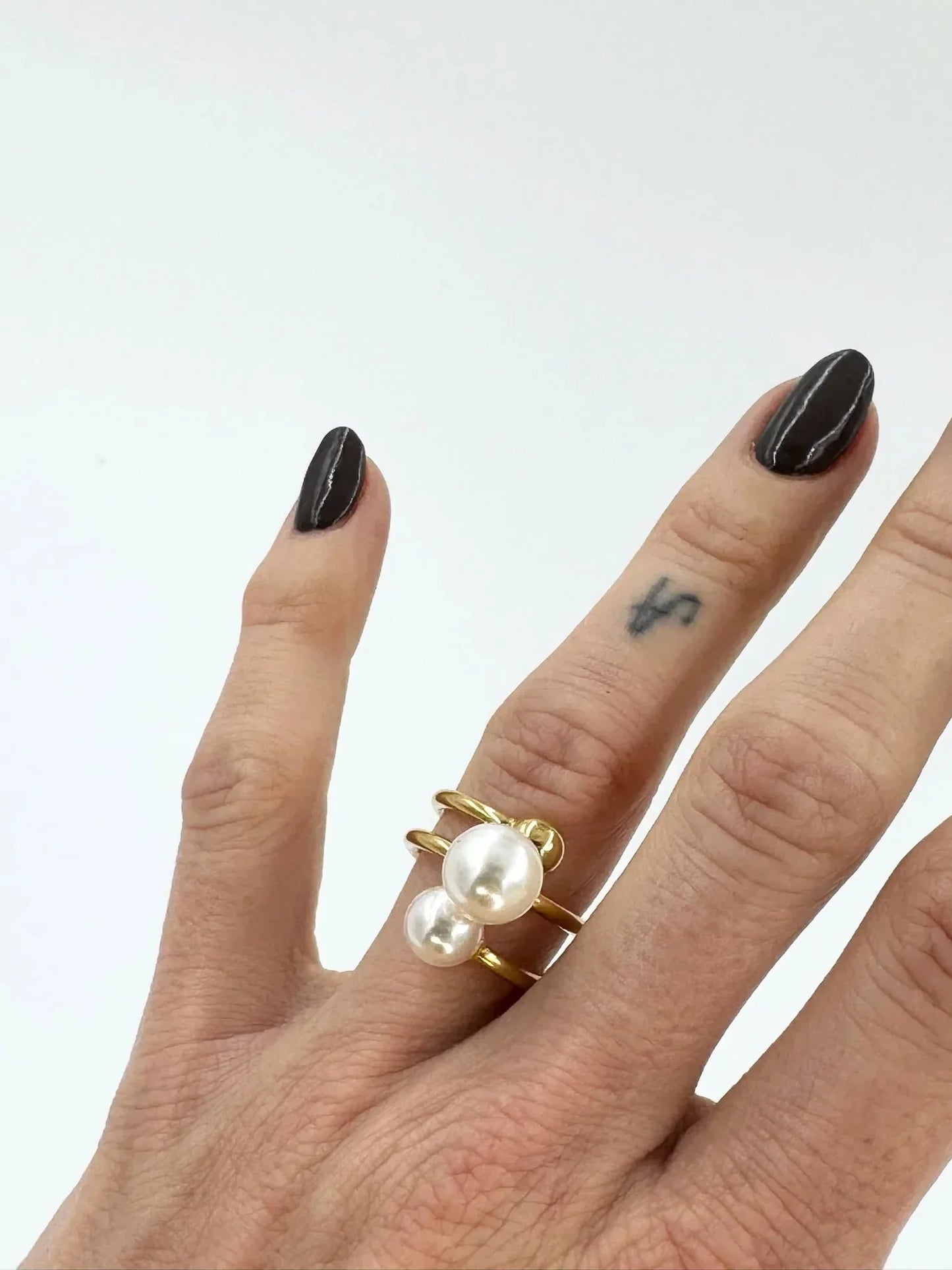 Andcopenhagen - Ring - 18 karat guldbelagt stainless steel - Rosilla - Stilkompagniet.dk