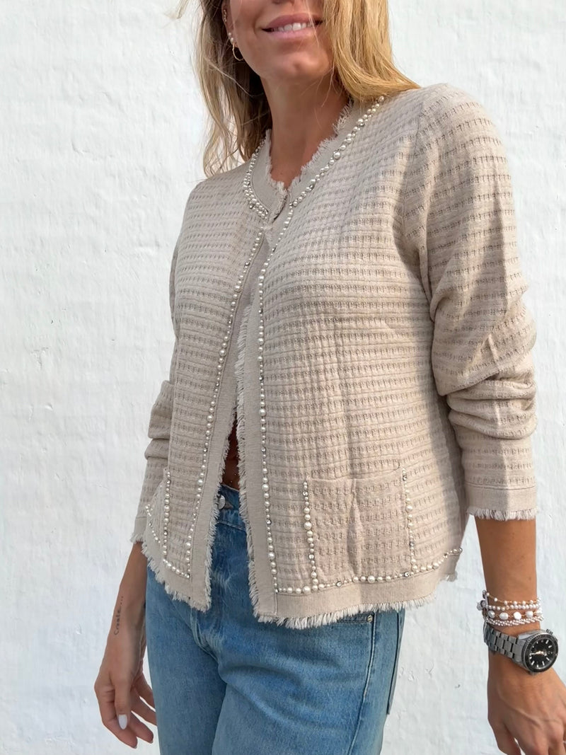The Collection - Cardigan - Sand - Vanessa