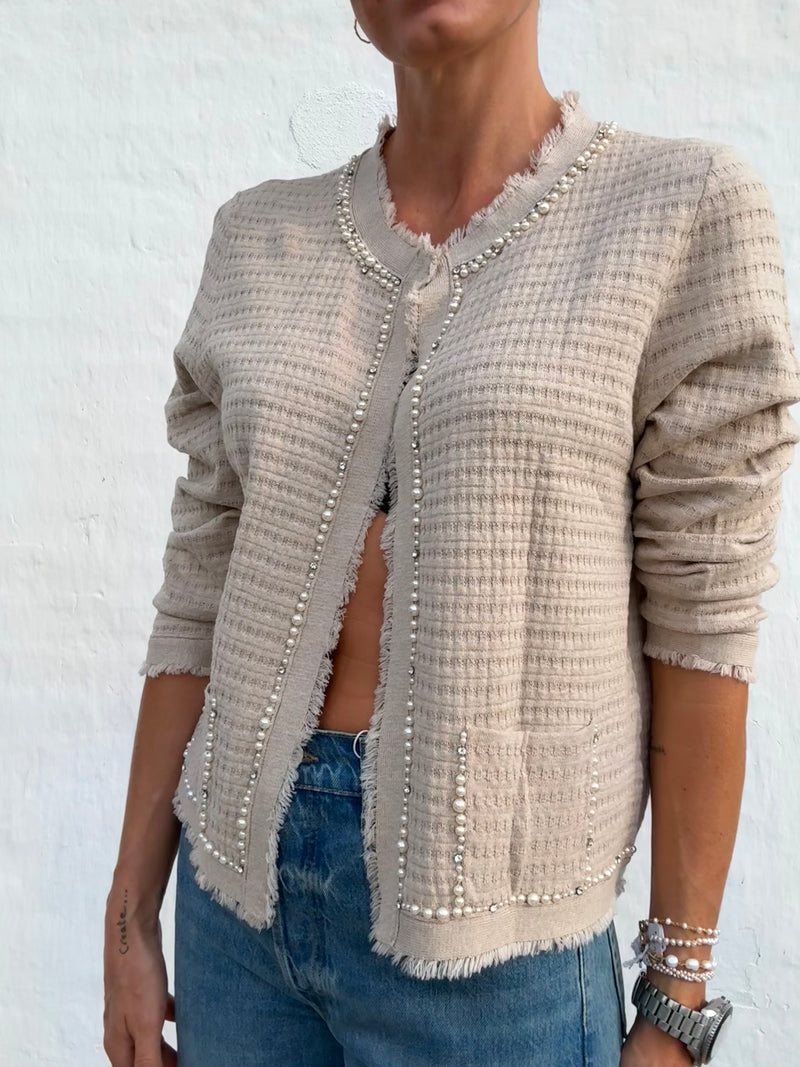 The Collection - Cardigan - Sand - Vanessa