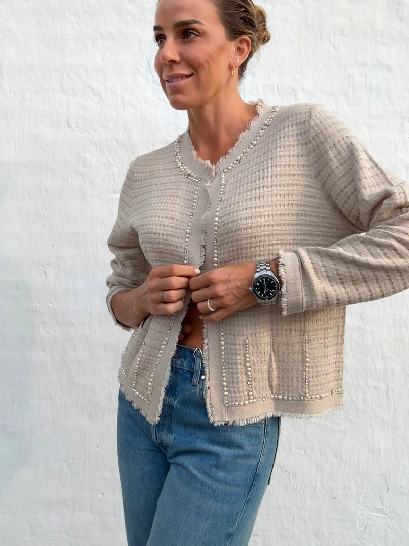 The Collection - Cardigan - Sand - Vanessa