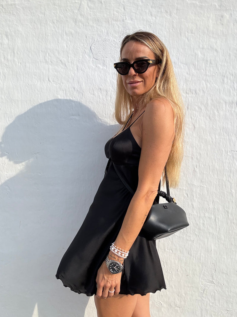 The Collection - Silke kjole - Black - Lia