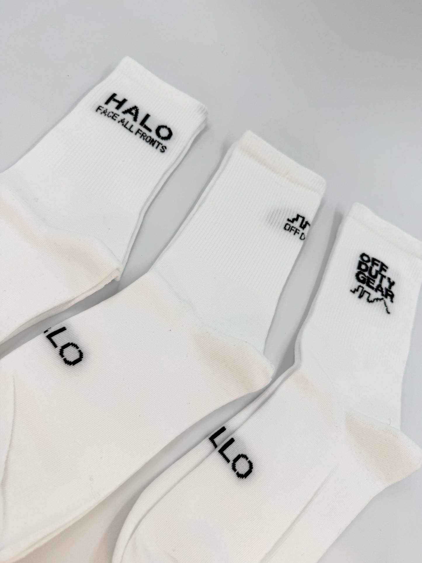 HALO - Strømper - 3pak - White/Black