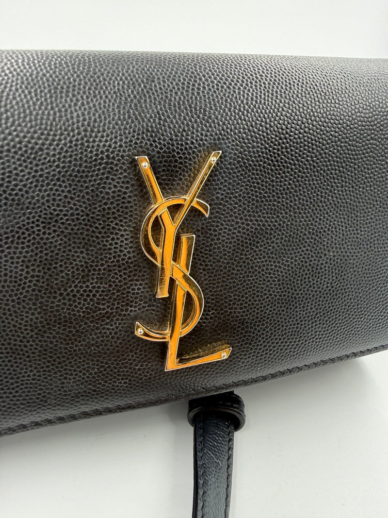 Saint Laurent Kate – bæltetaske – sort læder taske – secondhand