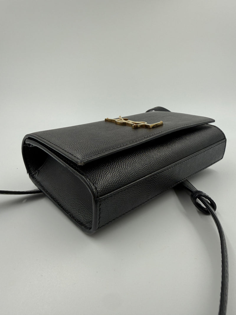Saint Laurent Kate – bæltetaske – sort læder taske – secondhand