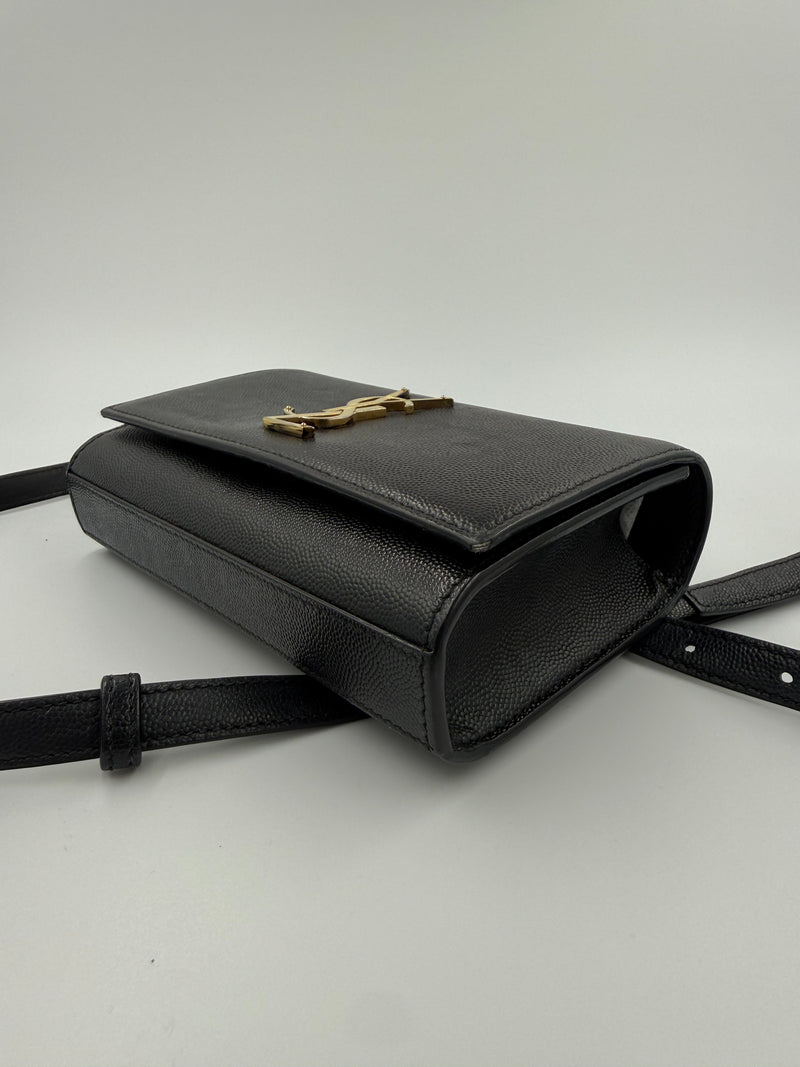 Saint Laurent Kate – bæltetaske – sort læder taske – secondhand