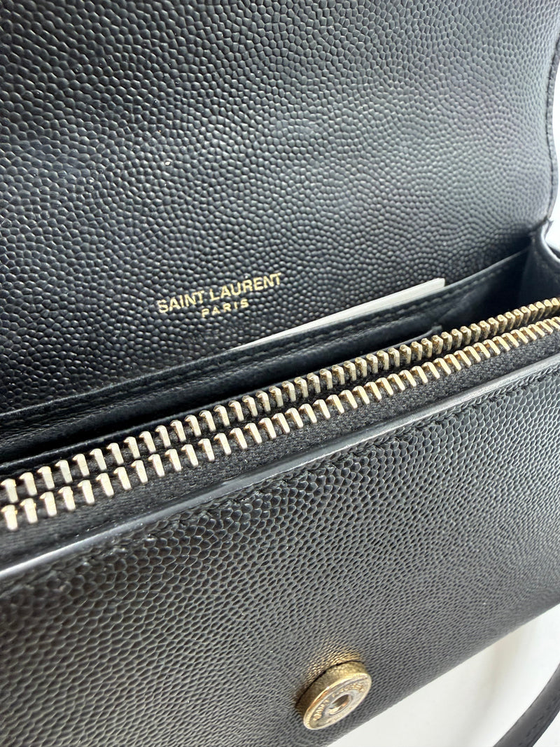 Saint Laurent Kate – bæltetaske – sort læder taske – secondhand