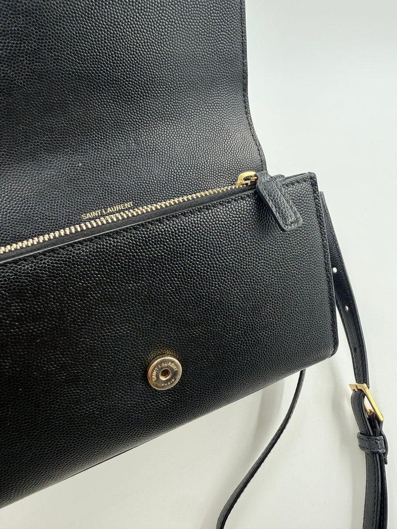 Saint Laurent Kate – bæltetaske – sort læder taske – secondhand