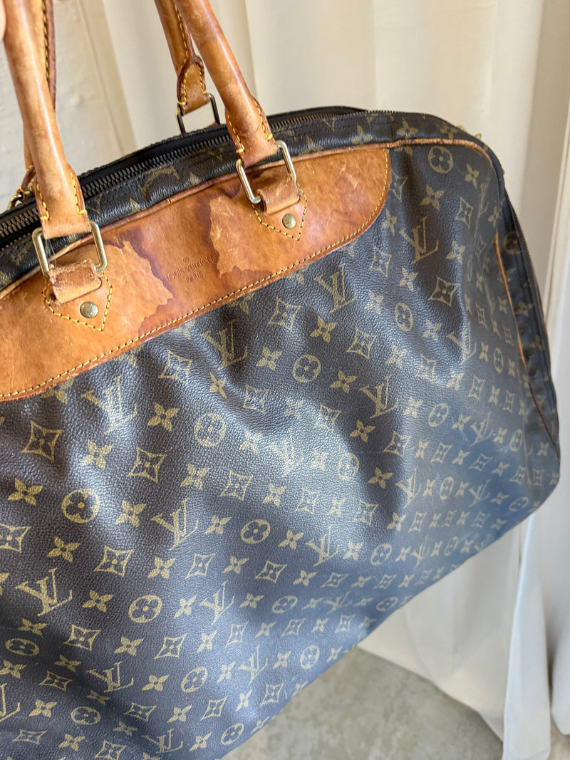 Louis Vuitton Alize – rejsetaske – brun monogram canvas taske – secondhand