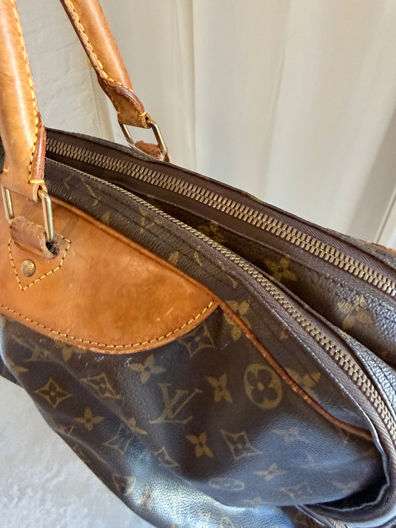 Louis Vuitton Alize – rejsetaske – brun monogram canvas taske – secondhand