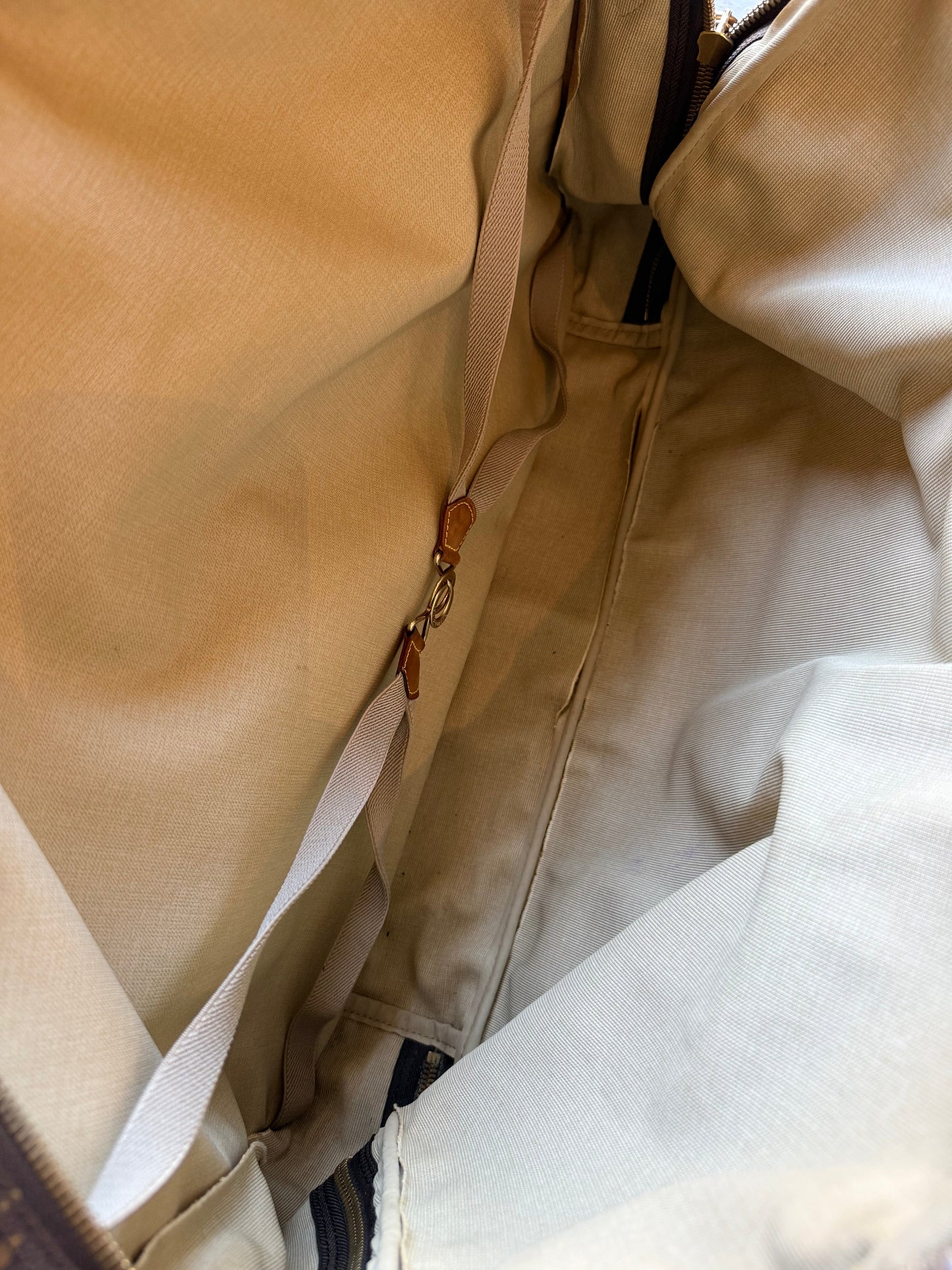 Louis Vuitton Alize – rejsetaske – brun monogram canvas taske – secondhand