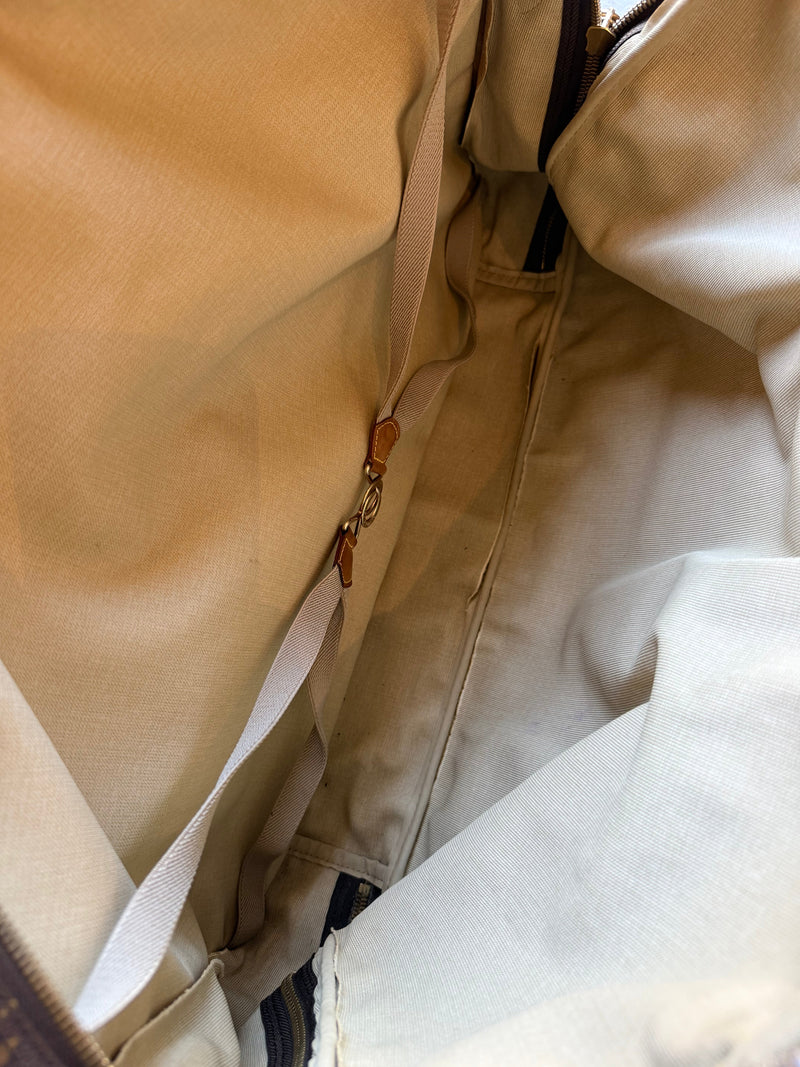 Louis Vuitton Alize – rejsetaske – brun monogram canvas taske – secondhand
