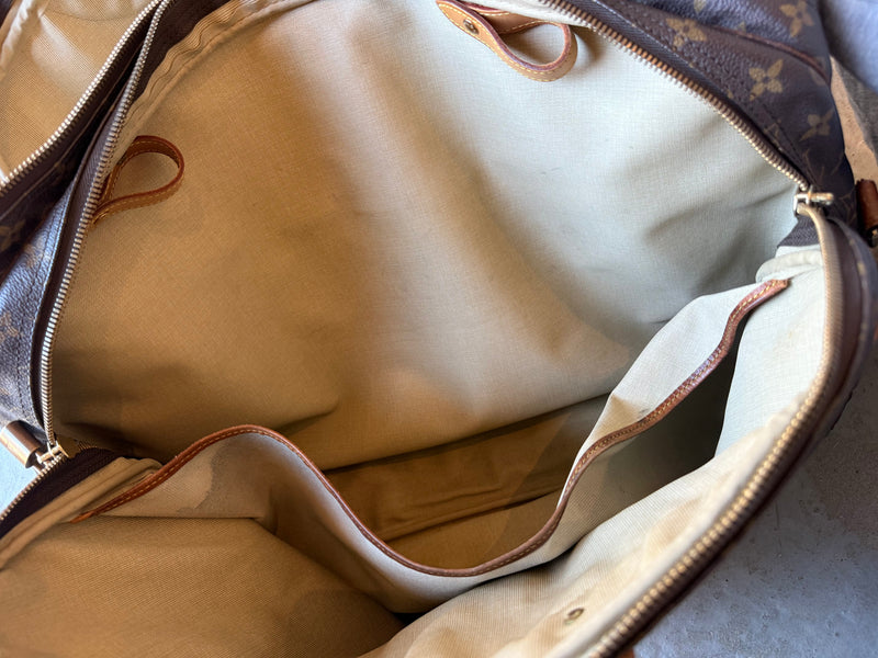 Louis Vuitton Alize – rejsetaske – brun monogram canvas taske – secondhand